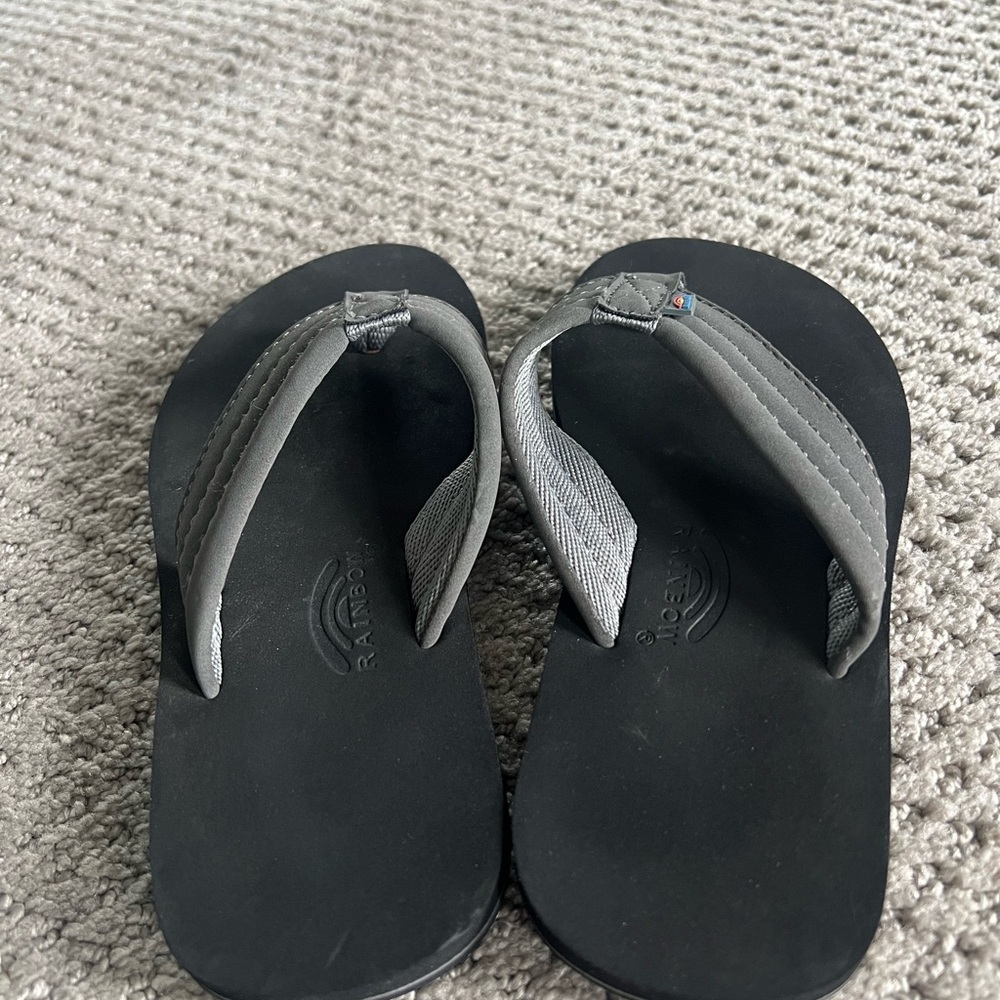 Kids Rainbow flip flops